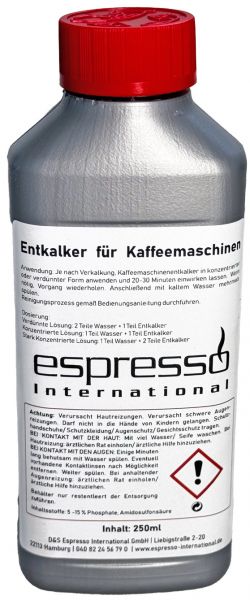 Entkalker für Kaffeemaschinen Entkalker für Kaffeemaschinen von Espresso International