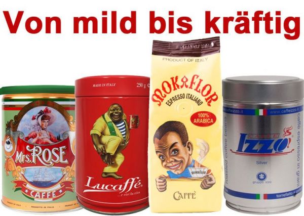 Espresso Bohnen Set- von mild bis kräftig von Espresso International