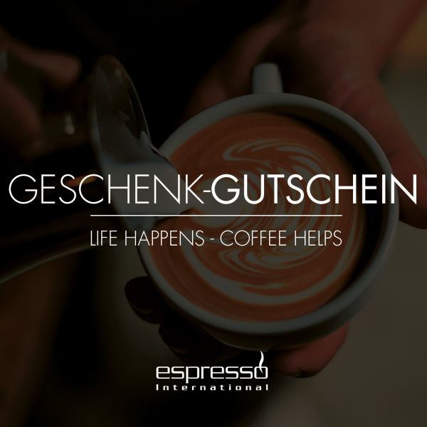 Gutschein als Download Gutschein als Download von Espresso International