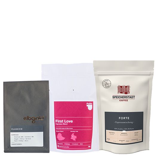 Hamburger Espresso Probierset - Espressobohnen Hamburger Espresso Probierset - Espressobohnen von Espresso International