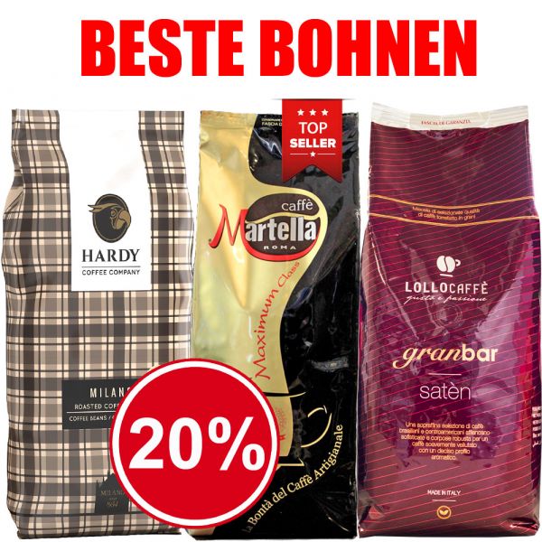 Probierset Beste Bohnen von Espresso International