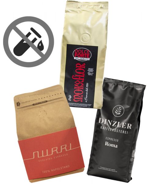 Probierset Säurearme Espresso Sorten von Espresso International