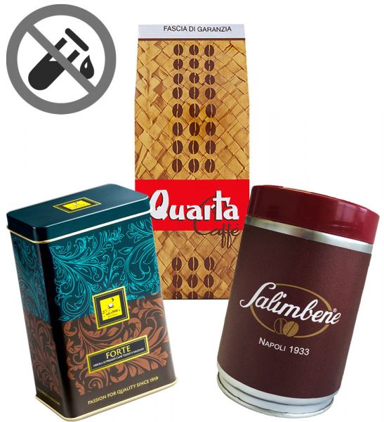 Probierset Säurearme Espressokaffees gemahlen Probierset Säurearme Espressokaffees gemahlen von Espresso International