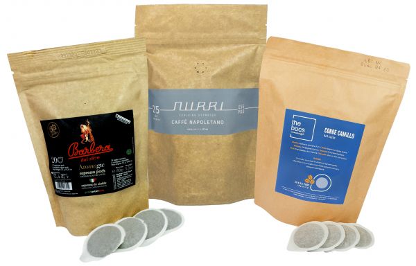 Probierset unverpackte ESE Pads - Napoletano Probierset unverpackte ESE Pads - Napoletano von Espresso International