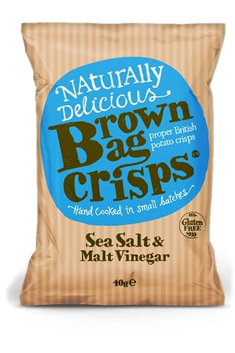 Brown Bag Crisps Meersalz und Essig 40 g (20 Stück) von Espresso Warehouse