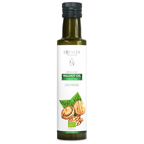 Essences Bulgaria Bio-Walnussöl Kaltgepresst 250ml | 100% Naturrein | Nativ | Aus Eigenem Familienunternehmen | Extra-Premium-Qualität | Reich an Omega Fettsäuren | Ohne Konservierungsstoffe | vegan Essences Bulgaria Bio-Walnussöl Kaltgepresst 250ml | 100% Naturrein | Nativ | Aus Eigenem Familienunternehmen | Extra-Premium-Qualität | Reich an Omega Fettsäuren | Ohne Konservierungsstoffe | vegan von Essences Bulgaria