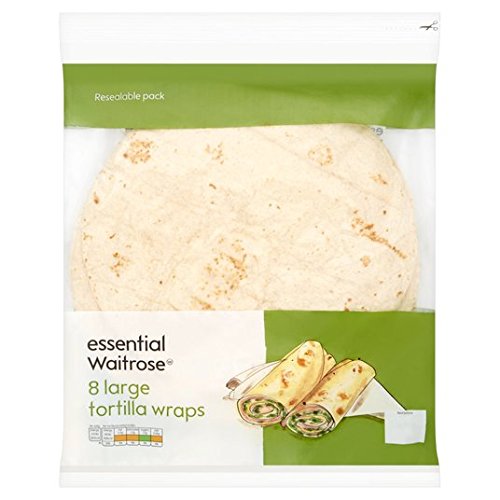 Essential Waitrose Tortilla-Wickeltücher, groß, 8 Stück pro Packung von Essential Waitrose