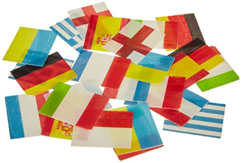 Cake Company Esspapier Europaflagge 4 x 5cm 25 STÜCK 2er Pack (2 x 8 g) von Cake Company
