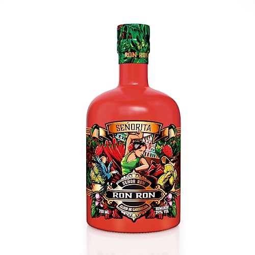 Señor Ron RON RON Señorita Rumlikör – süßer, leicht rauchiger Rum – Erdbeere, Limetten Geschmack – einzigartige Rezeptur – 34%, 0,7 Liter von Est.2020 Seńor Ron RON RON ELIXIR DE CARIBBEAN