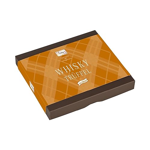 Esther Whisky Trüffel 16er Klassikpackung mit Alkohol 190g | Pralinen und Trüffel mit Whisky | Geschenkidee für Geburtstag, Vatertag, Muttertag | passendes Präsent für Opa, Papa, Freunde und Familie von Esther Confiserie