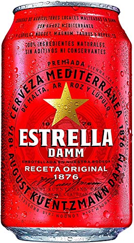 Damm Estrella - helles Bier - 33cl von Damm