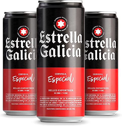 Bier Estrella Galicia 10x33cl (Pack 10 Dosen) von Estrella Galicia
