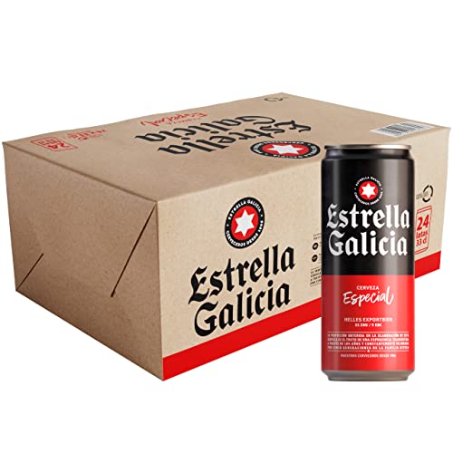 Bier Estrella Galicia 24x33cl (Pack 24 Dosen) von Estrella Galicia