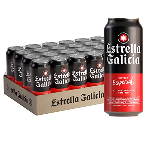 Bier Estrella Galicia 24x50cl (Pack 24 Dosen) von Estrella Galicia