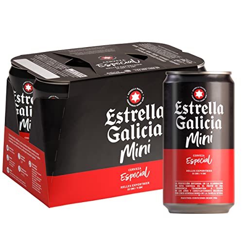 Bier Estrella Galicia Mini 6x25cl (Pack 6 Dosen) von Estrella Galicia
