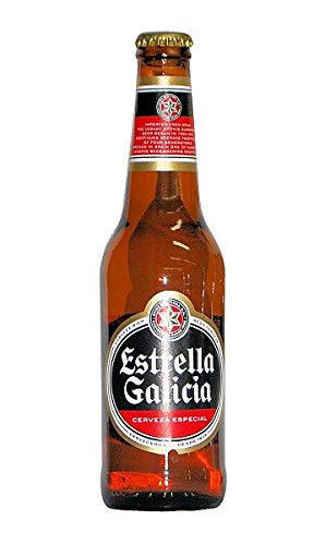 12 x Spanisches Bier/Cerveza española Estrella Galicia (Pfandflasche) von Estrella