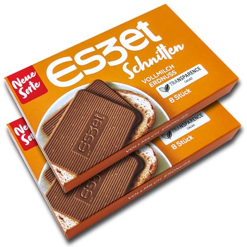 2 er Pack Eszet Schnitten Vollmilch Erdnuss 2 x 75 g 2 er Pack Eszet Schnitten Vollmilch Erdnuss 2 x 75 g von Eszet