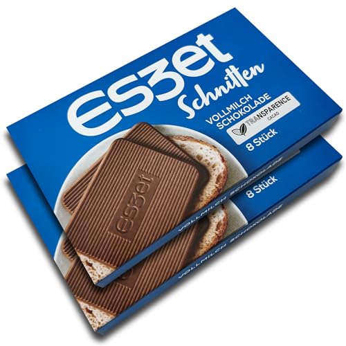 2 er Pack Eszet Schnitten Vollmilch Schokolade 2 x 75 g 2 er Pack Eszet Schnitten Vollmilch Schokolade 2 x 75 g von Eszet