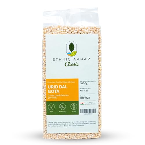 Ethnic Aahar Urid Dal Gota 1000g | Protein-Rich Pulses & Lentils for Wholesome Cooking | Premium Quality Dals | Essentials for Vegan, Vegetarian, and Ayurveda-Inspired Lifestyles Ethnic Aahar Urid Dal Gota 1000g | Protein-Rich Pulses & Lentils for Wholesome Cooking | Premium Quality Dals | Essentials for Vegan, Vegetarian, and Ayurveda-Inspired Lifestyles von ETHNIC AAHAR