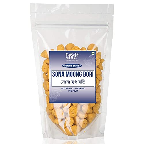 Delight Foods Premium Bengali Moong Bori - 200gm || Moong Dal Wadi/Mangori/Wadian/Moong Dal Vadi/Badi/Mangodi Delight Foods Premium Bengali Moong Bori - 200gm || Moong Dal Wadi/Mangori/Wadian/Moong Dal Vadi/Badi/Mangodi von Ethnic Choice