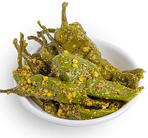 Delight Foods Rajasthani - Athana Mirchi Green 250g Marwari Pickles and Chutney | Pure Mustard Oil | Achaar | Stuffed Green Chili Pickle | No Citric Acid von Ethnic Choice