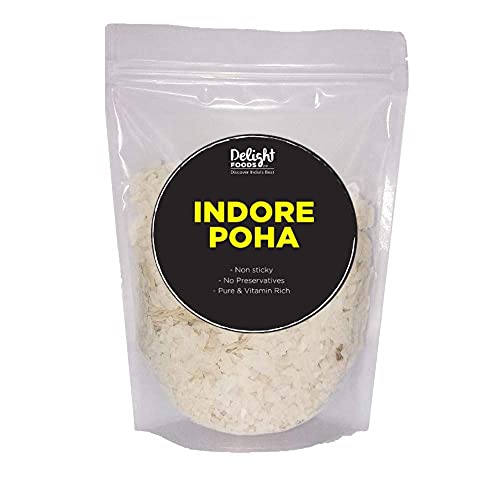 Delight Foods Special Indore Poha, Beaten Rice, Avalakki, 400 g von Ethnic Choice