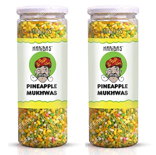 HARIBAS Pineapple Mukhwas 220gm x 2 | Mouth Fresheners | After Meal Mukhwas von Ethnic Choice