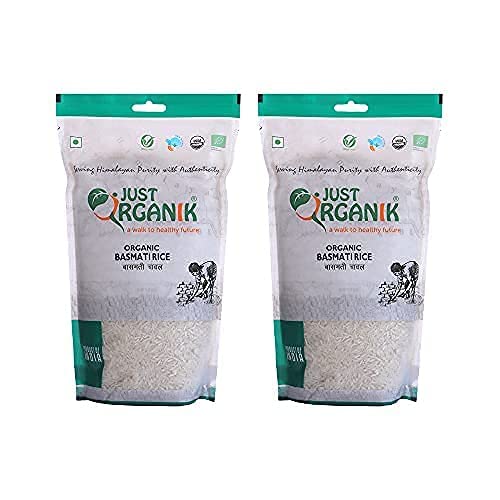 Just Organik Rice Basmati 2kg, 100% Organic von Ethnic Choice