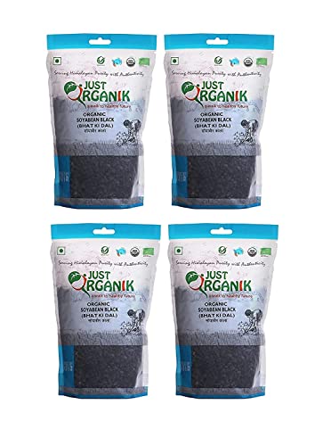 Just Organik Soyabean Black (BHAT KI DAL) 2 Kg (4 x 500 gm), 100% Organic von Ethnic Choice