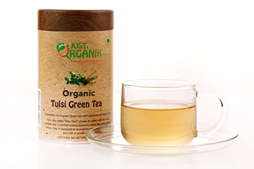 Just Organik Tulsi Green Tea 75 gm, 100% Organic von Ethnic Choice