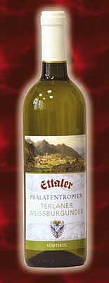 Ettaler Prälatentropfen - Südtirol-Terlaner Weißburgunder, 0,75 ltr. Flasche, 13.5% von Ettaler Kloster