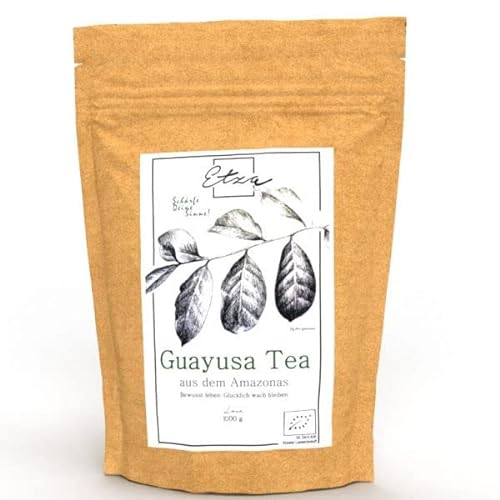 ETZA Bio Guayusa Tee aus dem Amazonas, lose 1000g - Vollgepackt mit Koffein - Perfekte Kaffeealternative von Etza
