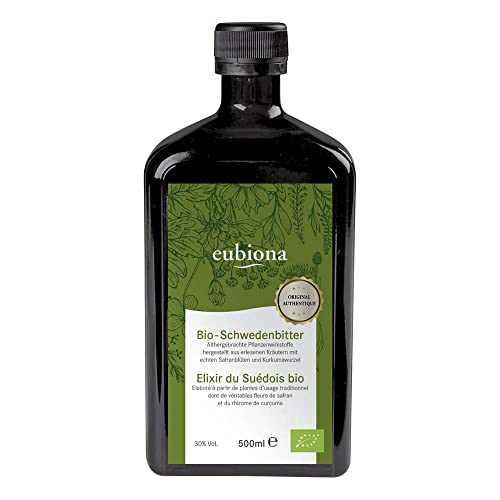 Eubiona - Schwedenbitter-Bio 30% Alkohol, 500 ml Flasche von Eubiona