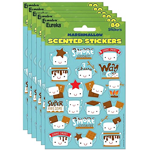 Marshmallow Scented Stickers, 80 Per Pack, 6 Packs von Eureka