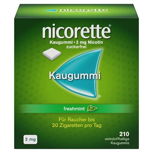 Nicorette 2mg freshmint Kaugummi 210 Stück von EurimPharm Arzneimittel GmbH