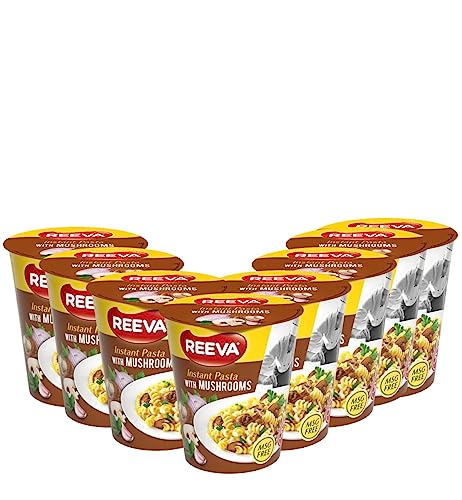 Reeva Pasta Snack Champignon 70g x 8 | Instantnudeln mit Pilzgeschmack | In nur 5 Minuten fertig – Einfach heißes Wasser hinzufügen Reeva Pasta Snack Champignon 70g x 8 | Instantnudeln mit Pilzgeschmack | In nur 5 Minuten fertig – Einfach heißes Wasser hinzufügen von Euro-East