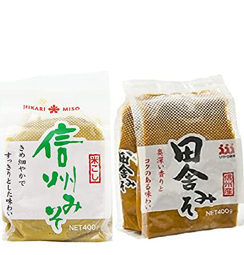 Hikari Medium Sweet White & Rot Miso Paste 2x400g von EuroAsia