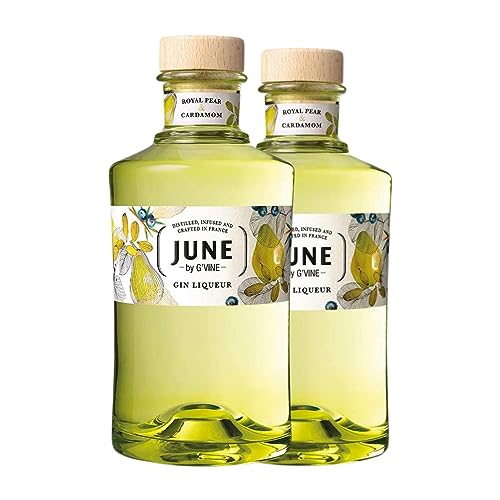 Gin G'Vine June Gin Pear 70 cl (Schachtel mit 2 Flaschen von 70 cl) von EuroWineGate EWG SaS G-Vine