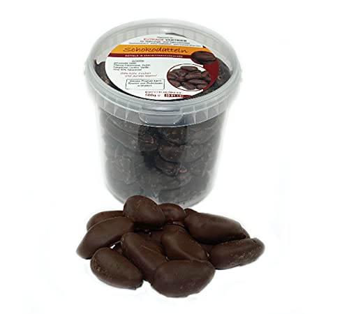 Datteln in feinster Zartbitterschokolade 500g von Eutrade
