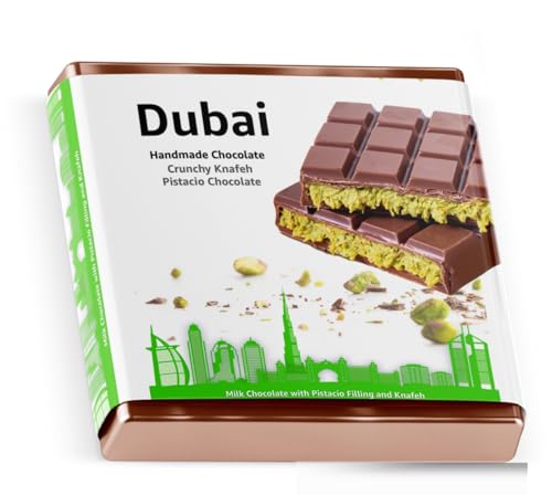100 gr. Dubai Schokolade + 1x Backanleitung mit Pistazie & Kadayif nach original Rezept - Vollmilchschokolade 100 gr. Dubai Schokolade + 1x Backanleitung mit Pistazie & Kadayif nach original Rezept - Vollmilchschokolade von Everhomely