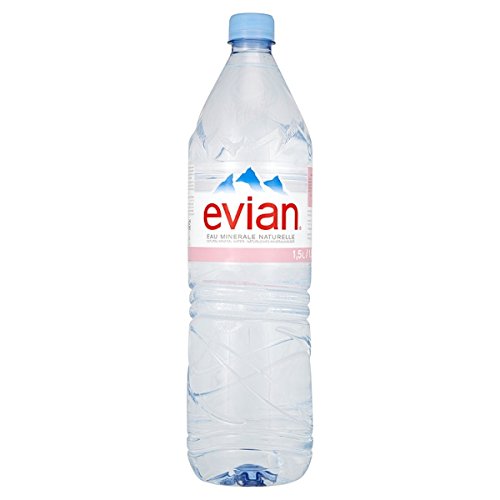 Evian Mineralwasser Still, 1,5 l, 24 Stück von evian