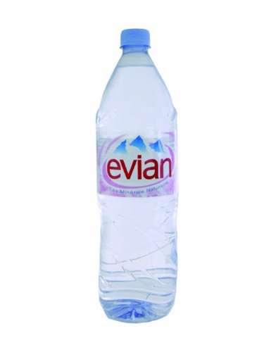 Evian Natürliches Mineralwasser Plastic Bottle 1,5 Liter Ref. 01110 [Pack 12] von Evian