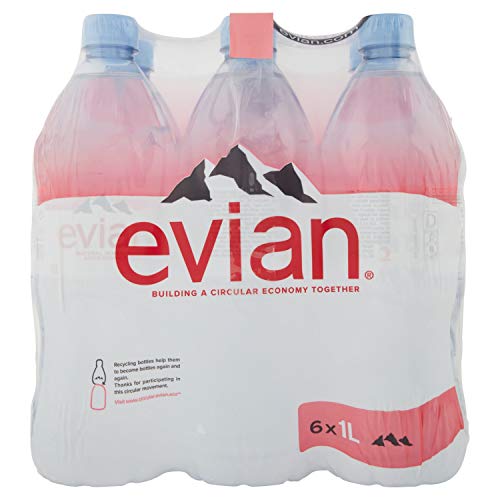 Evian Pet, 6er Pack, Einweg (6 x 1 l) von evian