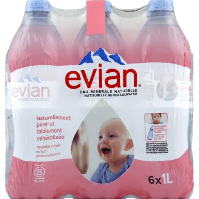 Evian Pet, 6er Pack, Einweg (6 x 1 l) von evian