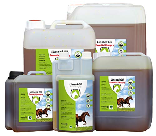 Excellent Linseed Leinöl - 5L - Pferd - Unterstützt das Verdauungssystem und die Darmtätigkeit des Pferdes - Geeignet für Pferde von Excellent