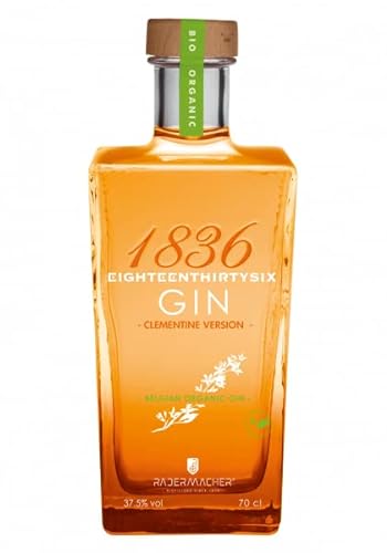 1836 Gin Clementine -Belgian Organic Gin Distillerie Radermacher - 0,7l - 37,5% vol von Exclusiv