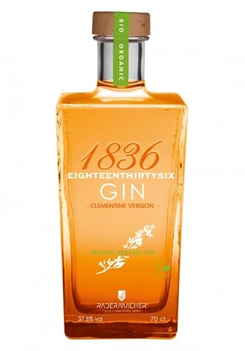 1836 Gin Clementine -Belgian Organic Gin Distillerie Radermacher - 0,7l - 37,5% vol von Exclusiv