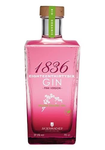 1836 Gin - Pink Version - Belgian Organic Gin Distillerie Radermacher - 0,7l - 37.5% vol von Exclusiv