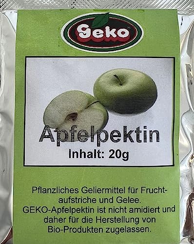 Apfelpektin pflanzliches Geliermittel für Fruchtaufstrische & Gelee 20g von Exclusiv