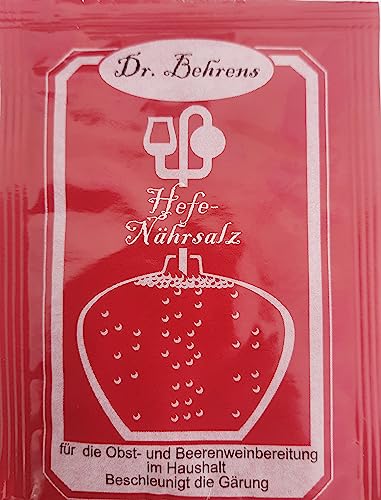 Dr. Behrend Hefenährsalz für Obst- Beerenweinzubereitung beschleunigt für Gärung 2 x 10 g von Exclusiv